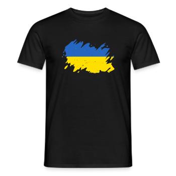 Drapeau ukrainien Caches de couleur Kazantip Kiev - T-shirt homme - noir - Devant - AI Model Male 178 light (178cm)