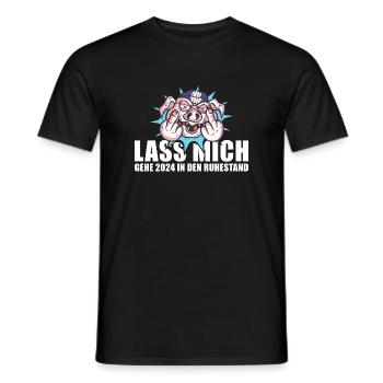 Lass Mich Gehe 2024 In Den Ruhestand Rente 2024 - Männer T-Shirt - Schwarz - Vorne - AI Model Male 178 light (178cm)