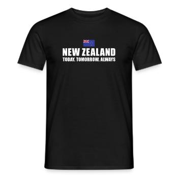 Nouvelle-Zélande Pas de casques Pas de coussinets Rugby néo-zélandais - T-shirt homme - noir - Devant - AI Model Male 178 light (178cm)