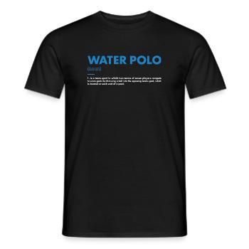 Définition du sport Water-polo - T-shirt homme - noir - Devant - AI Model Male 178 light (178cm)
