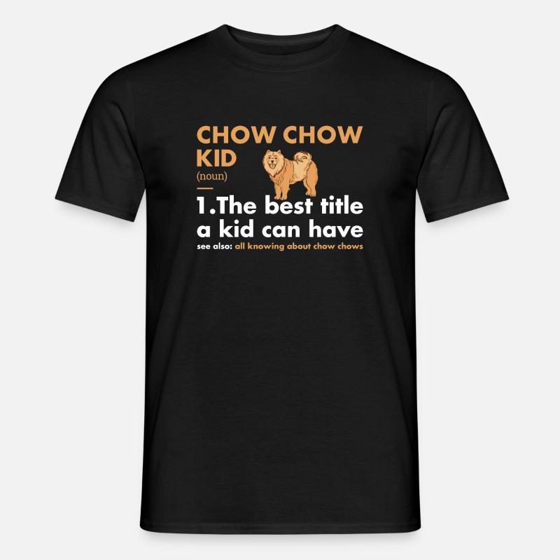 Chow Chow Kid Definition - Männer T-Shirt - Schwarz