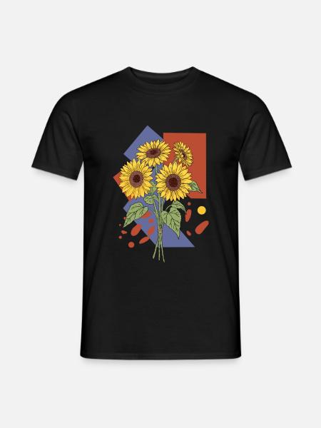 Tournesols - T-shirt homme - noir