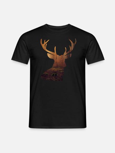 Deer design - Men's T-Shirt - black