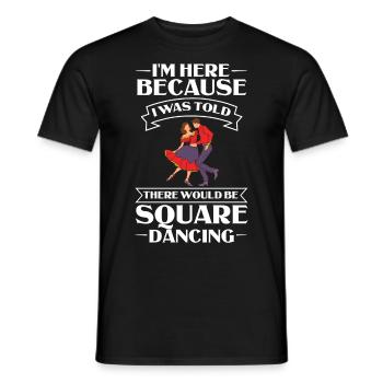 Square Dance Music Caller Folk Dance Dancer Usa - Men's T-Shirt - black - Front - AI Model Male 178 light (178cm)