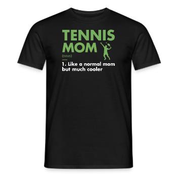 Sport Mom Definition Tennis - Männer T-Shirt - Schwarz - Vorne - AI Model Male 178 light (178cm)
