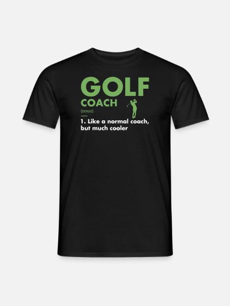 Sport Coach Definition Golf - Men's T-Shirt - black