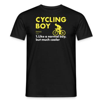 Sport Boy Cycling - Männer T-Shirt - Schwarz - Vorne - AI Model Male 178 light (178cm)