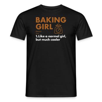 Baker Girl Définition Pâtisserie - T-shirt homme - noir - Devant - AI Model Male 178 light (178cm)