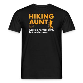 Hiker Aunt Definition Hiking - Männer T-Shirt - Schwarz - Vorne - AI Model Male 178 light (178cm)