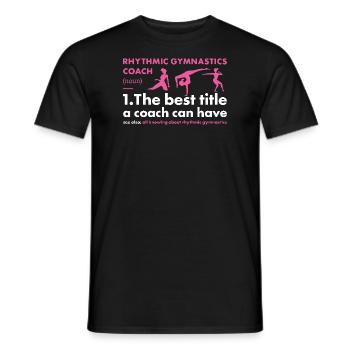 Gymnast Coach Definition Rhythmic Gymnastics - Männer T-Shirt - Schwarz - Vorne - AI Model Male 178 light (178cm)