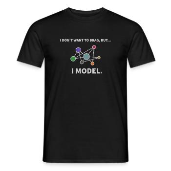 Model Data science Informatique Cadeau - T-shirt homme - noir - Devant - AI Model Male 178 light (178cm)