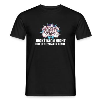 Juckt Mich Nicht Ich Gehe 2024 In Rente Rente 2024 - Männer T-Shirt - Schwarz - Vorne - AI Model Male 178 light (178cm)