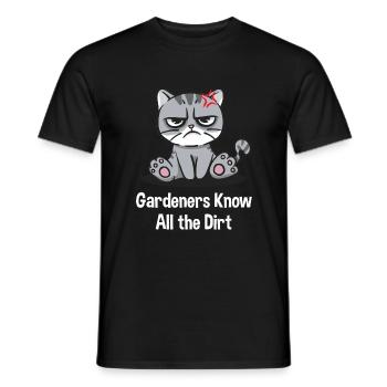 Gärtner kennen den ganzen Dreck Lustig Sarkastisch - Männer T-Shirt - Schwarz - Vorne - AI Model Male 178 light (178cm)