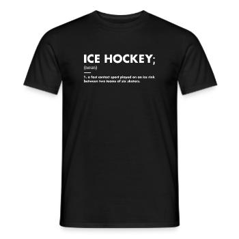 Sport Definition Ice Hockey - Männer T-Shirt - Schwarz - Vorne - AI Model Male 178 light (178cm)