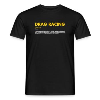 Sport Definition Drag Racing - Männer T-Shirt - Schwarz - Vorne - AI Model Male 178 light (178cm)