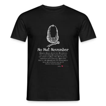 No Nut November - Men's T-Shirt - black - Front - AI Model Male 178 light (178cm)