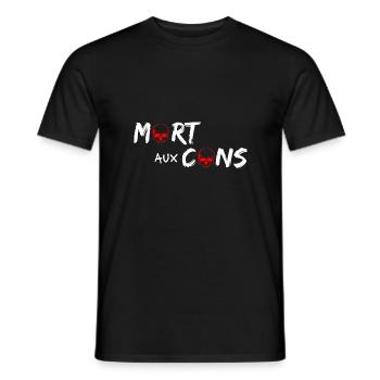 Death to the fools - Men's T-Shirt - black - Front - AI Model Male 178 light (178cm)