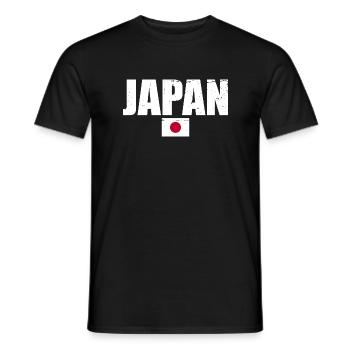 Japan Japanische Flagge Japaner - Männer T-Shirt - Schwarz - Vorne - AI Model Male 178 light (178cm)