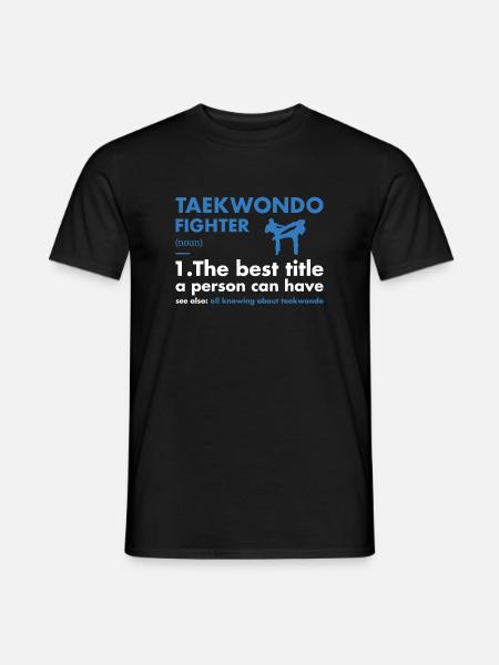 Sport Fighter Definition Taekwondo - Men's T-Shirt - black