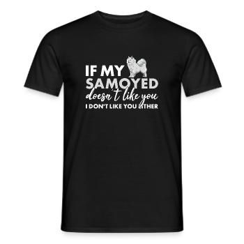 Si mon Samoyède ne t'aime pas - T-shirt homme - noir - Devant - AI Model Male 178 light (178cm)