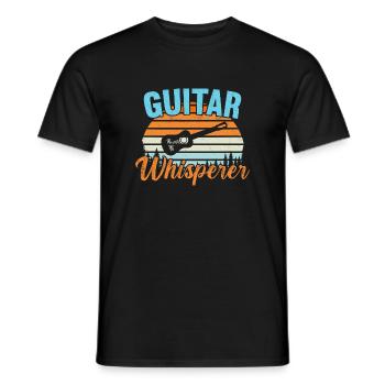 Guitar Whisperer / Gitarre - Men's T-Shirt - black - Front - AI Model Male 178 light (178cm)