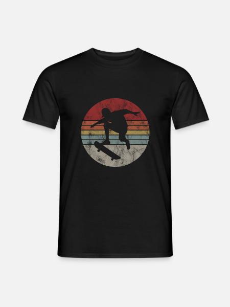 Skateboarder Skateboard Skater Skate Skateing - T-shirt homme - noir