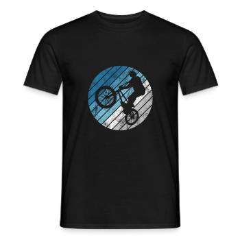 BMX Vélo Vélo Rétro Cadeau Vélo Motocross - T-shirt homme - noir - Devant - AI Model Male 178 light (178cm)