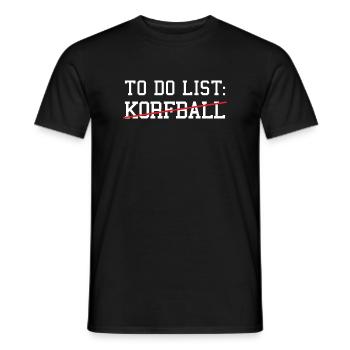 Sport To Do List Korfball - T-shirt homme - noir - Devant - AI Model Male 178 light (178cm)