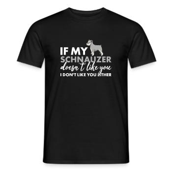 Si mon schnauzer ne t’aime pas - T-shirt homme - noir - Devant - AI Model Male 178 light (178cm)