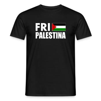 Fri palestina - Men's T-Shirt - black - Front - AI Model Male 178 light (178cm)