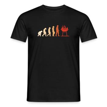 Griller Evolution Grilling - Men's T-Shirt - black - Front - AI Model Male 178 light (178cm)
