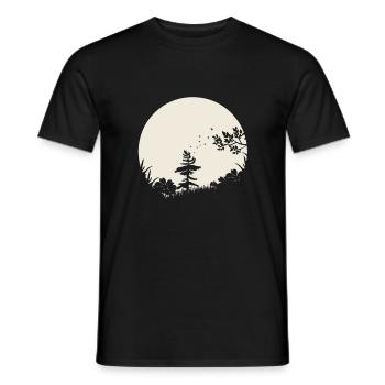 Silhouette The Meadow - Men's T-Shirt - black - Front - AI Model Male 178 light (178cm)