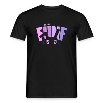 5. Geburtstag Mädchen 5 Jahre alt Hase Häschen - Männer T-Shirt - Schwarz - Vorne - AI Model Male 178 light (178cm)