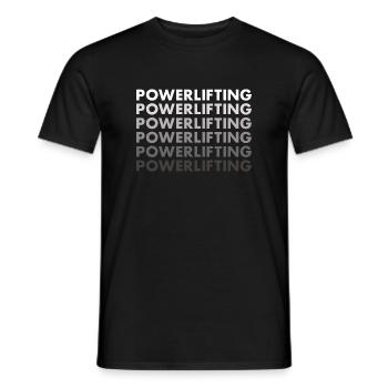 Sport Powerlifting - Men's T-Shirt - black - Front - AI Model Male 178 light (178cm)