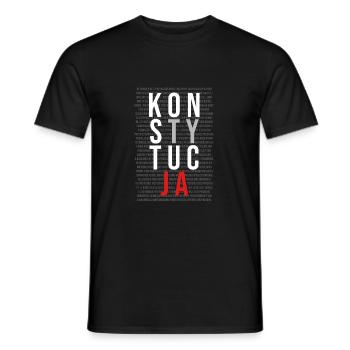 Konstytucja Verfassung | Polen, Polnisch, Polska - Männer T-Shirt - Schwarz - Vorne - AI Model Male 178 light (178cm)