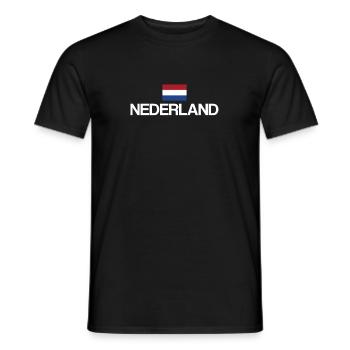Nederland | Netherlands, Holland, Dutch - Men's T-Shirt - black - Front - AI Model Male 178 light (178cm)