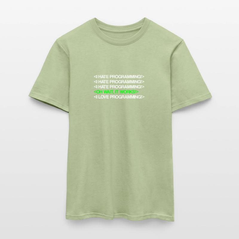 I Hate Programming | Programmer, Coder, IT Nerd Men's T-shirt