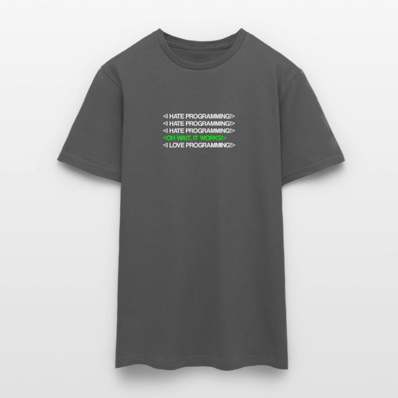I Hate Programming | Programmierer, Coder, IT Nerd Männer T-Shirt