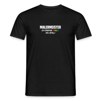 Maler Lackierer Malermeister Malerbetrieb Handwerk - Männer T-Shirt - Schwarz - Vorne - AI Model Male 178 light (178cm)