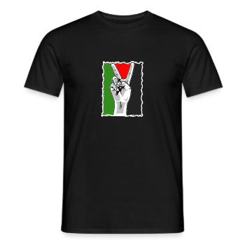 Free Gaza Free Palestine Freedom for Palestine - Men's T-Shirt - black - Front - AI Model Male 178 light (178cm)