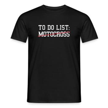 Sport To Do List Motocross - T-shirt homme - noir - Devant - AI Model Male 178 light (178cm)