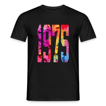 BUNT 51ST BIRTHDAY 1975 - Men's T-Shirt - black - Front - AI Model Male 178 light (178cm)