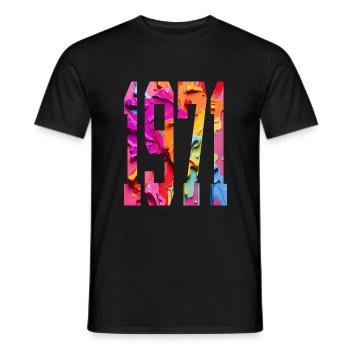BUNT 55E ANNIVERSAIRE 1971 - T-shirt homme - noir - Devant - AI Model Male 178 light (178cm)