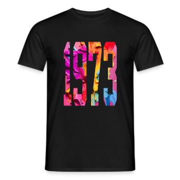 BUNT 53RD BIRTHDAY 1973 - Men's T-Shirt - black - Front - AI Model Male 178 light (178cm)