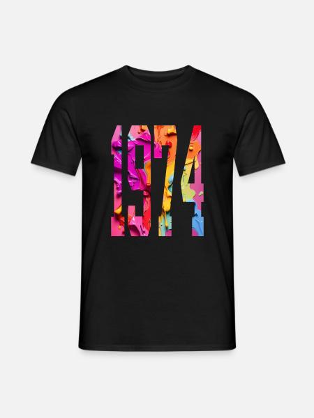 BUNT 52ND BIRTHDAY 1974 - Men's T-Shirt - black