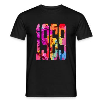 BUNT 57TH BIRTHDAY 1969 - Men's T-Shirt - black - Front - AI Model Male 178 light (178cm)