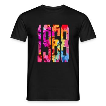 BUNT 58E ANNIVERSAIRE 1968 - T-shirt homme - noir - Devant - AI Model Male 178 light (178cm)