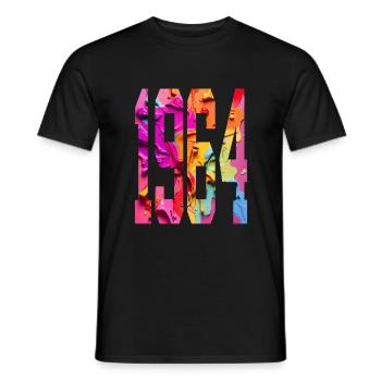 BUNT 62ND BIRTHDAY 1964 - Men's T-Shirt - black - Front - AI Model Male 178 light (178cm)