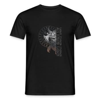 Lieber Stehend Sterben Als Kniend Leben - Männer T-Shirt - Schwarz - Vorne - AI Model Male 178 light (178cm)