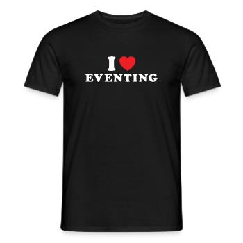 Cavalier J’adore le concours complet - T-shirt homme - noir - Devant - AI Model Male 178 light (178cm)